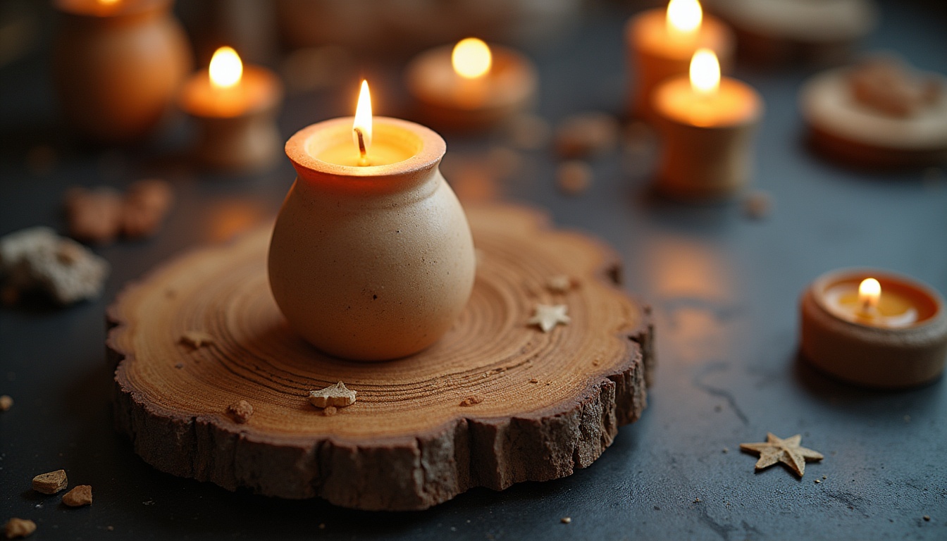 O mână ținând o lumânare aprinsă lângă o icoană, simbolizând rugăciunea acatist pentru sanatate.